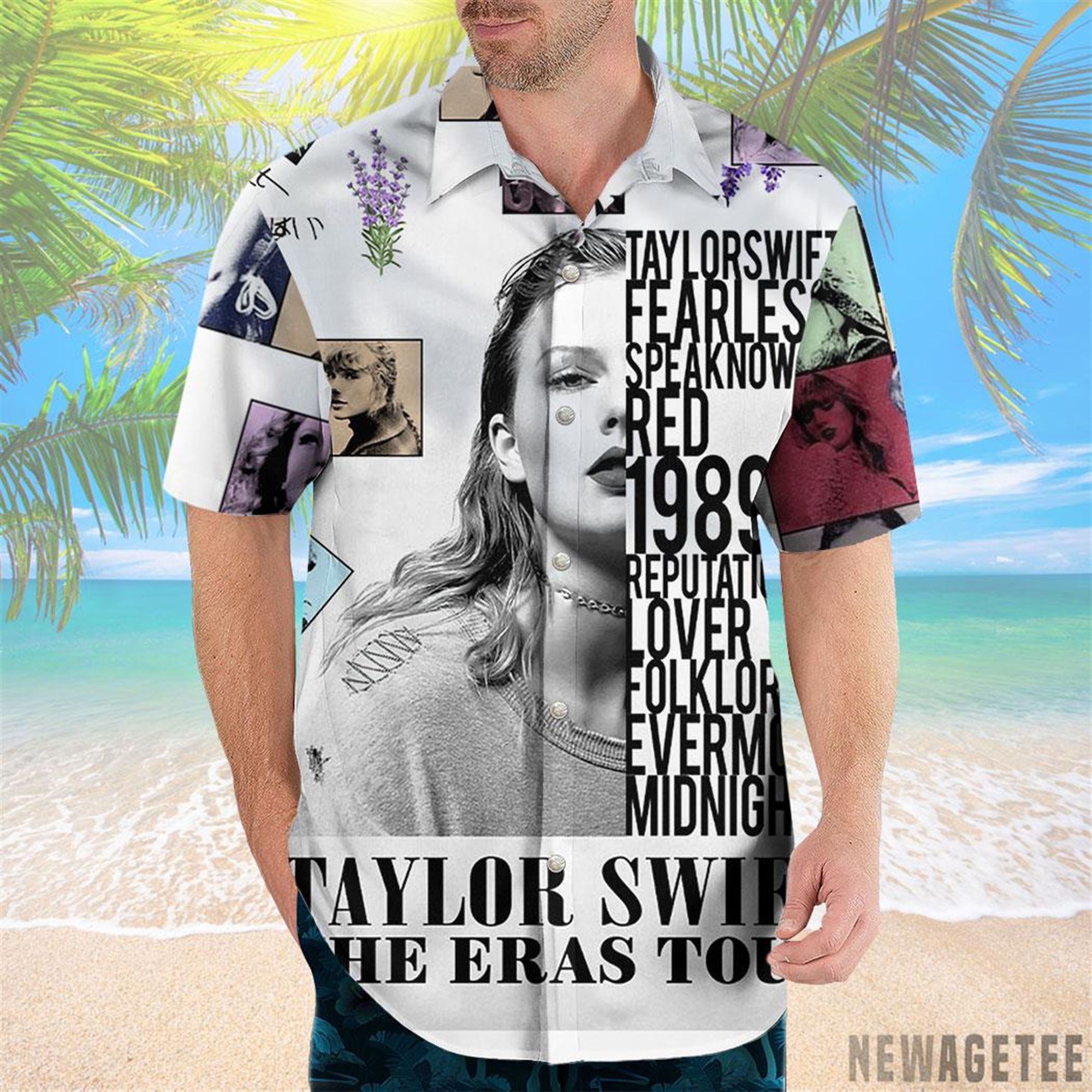 Taylor Swift The Eras Tour Hawaiian Shirt