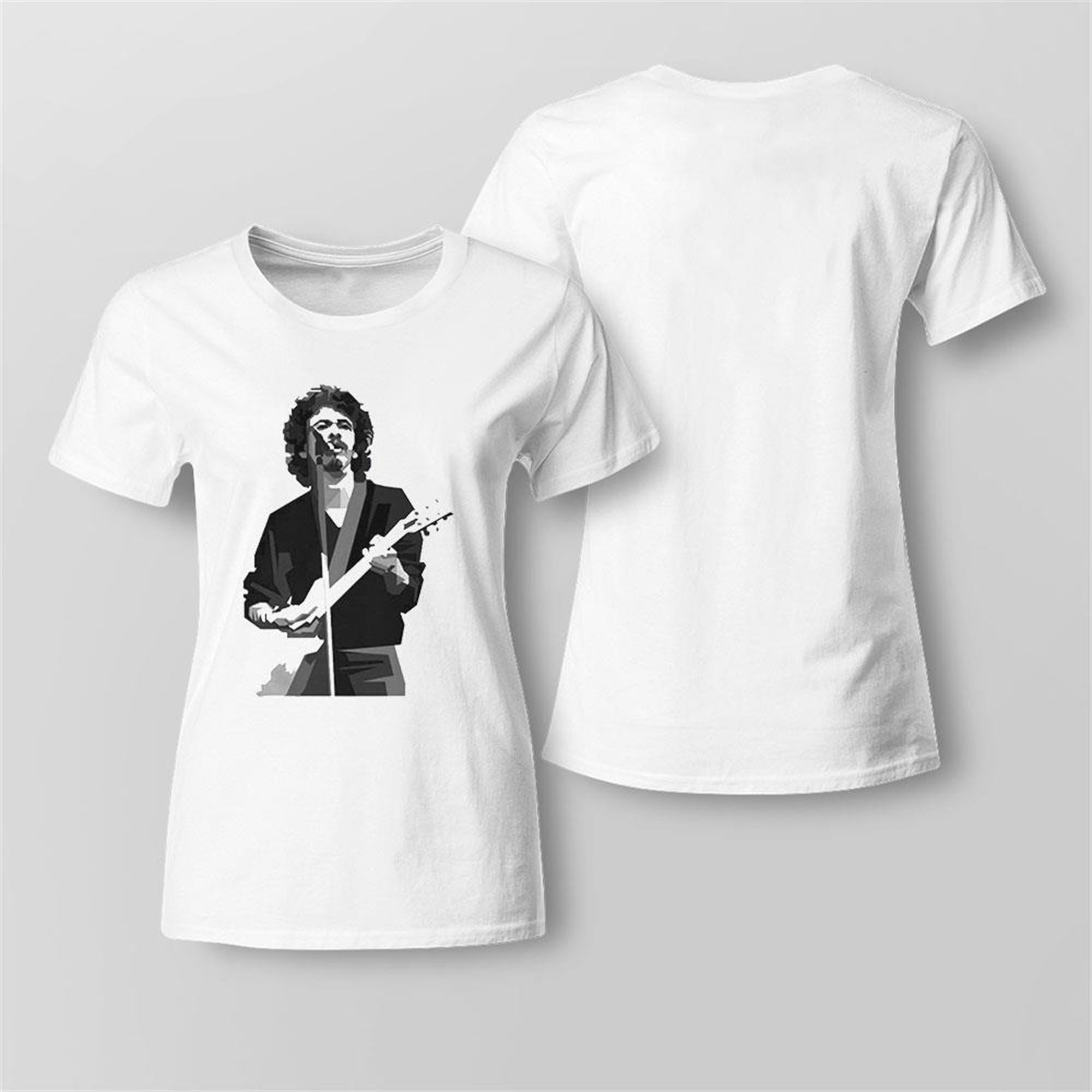 Young Carlos Santana Black White Shirt