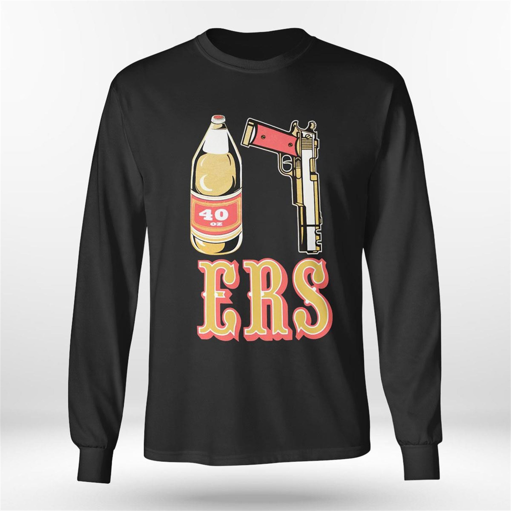 San Francisco 49ers gun beer 40oz 9MM shirt, hoodie, sweater, long