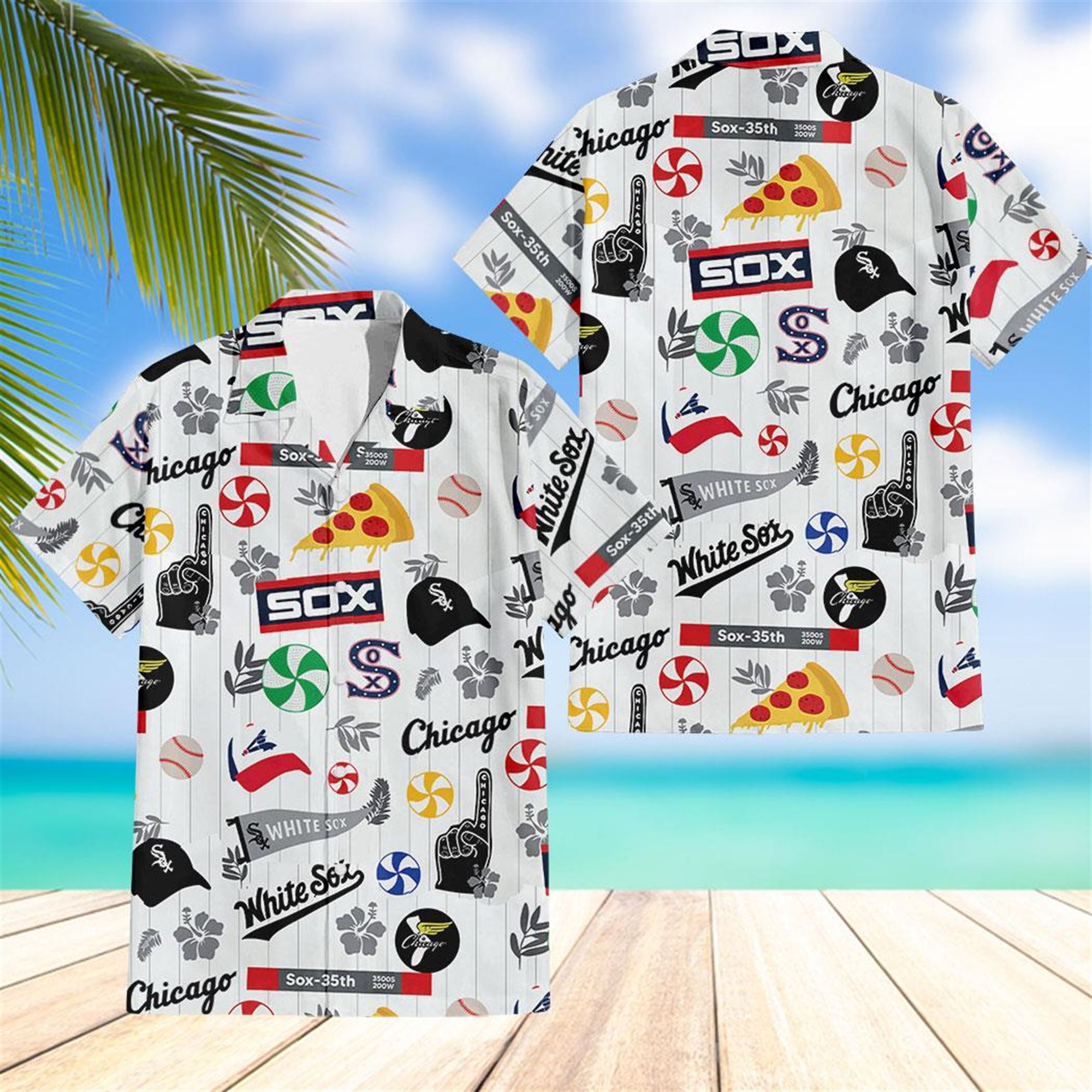 Chicago White Sox MLB Logo Hawaiian Shirt And Short Set Men Women -  Banantees