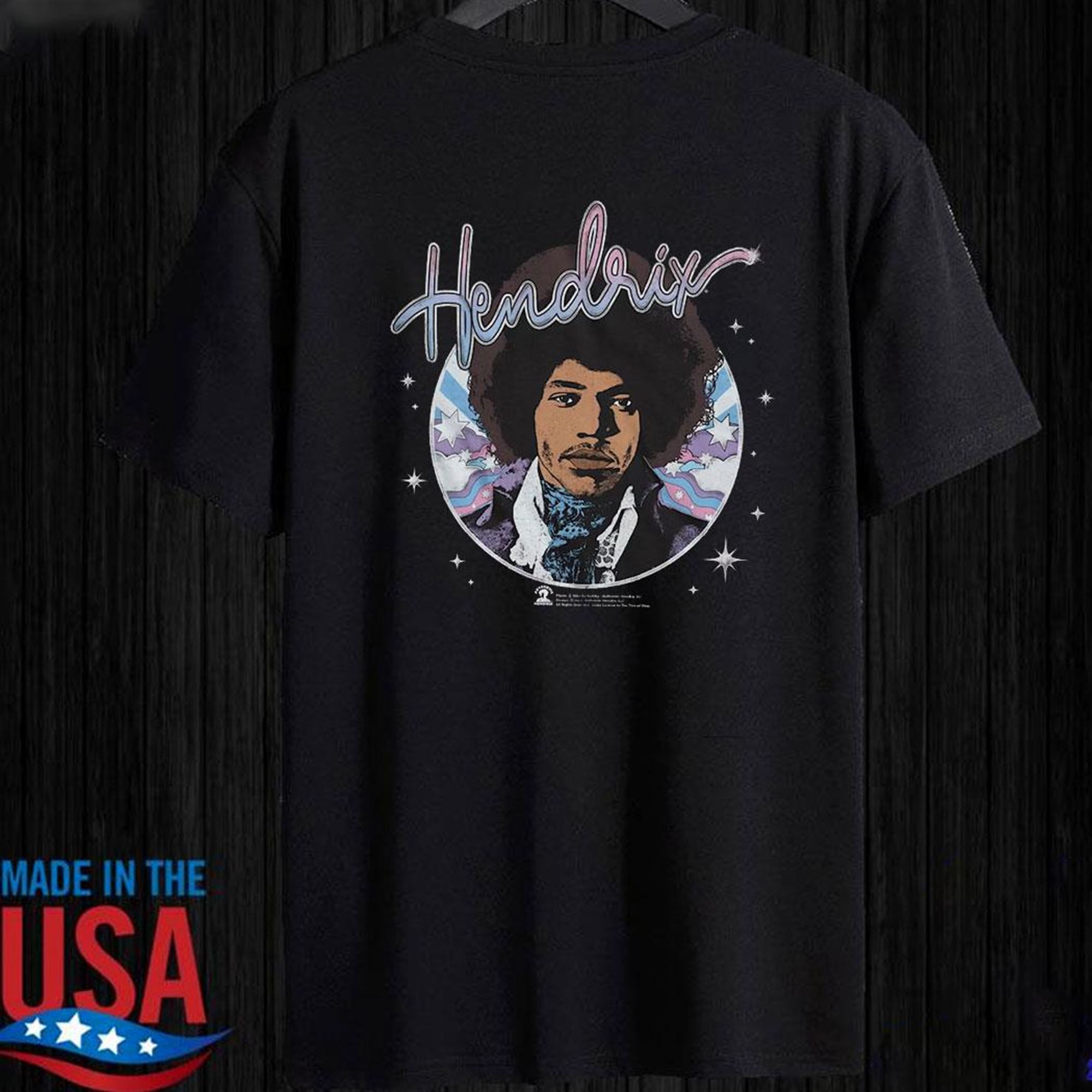 Starry Circle Jimi Hendrix T Shirt 