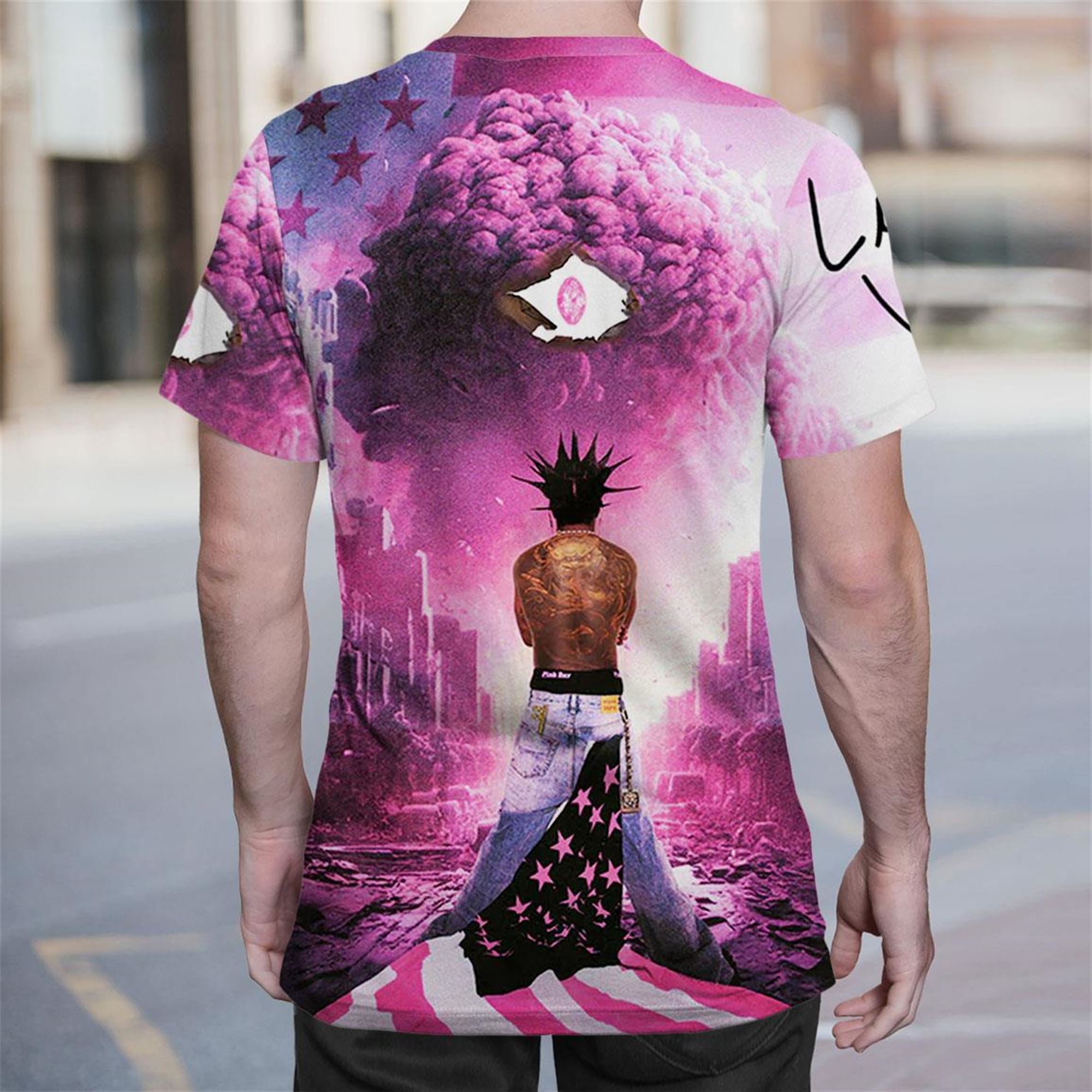 Lil Uzi Vert Pink Tape Autographed Album T-shirt