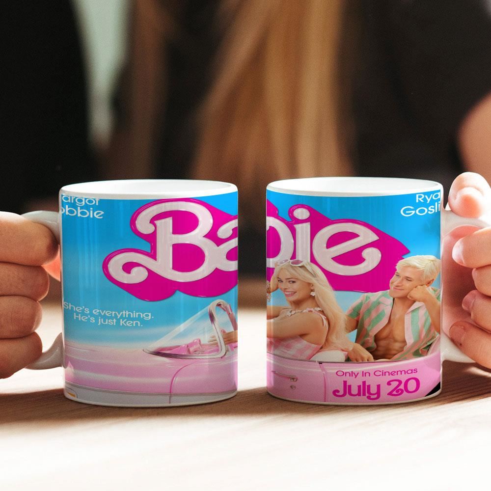 Barbie Movie Barbie And Ken In A Car Mug Tea Mugs
