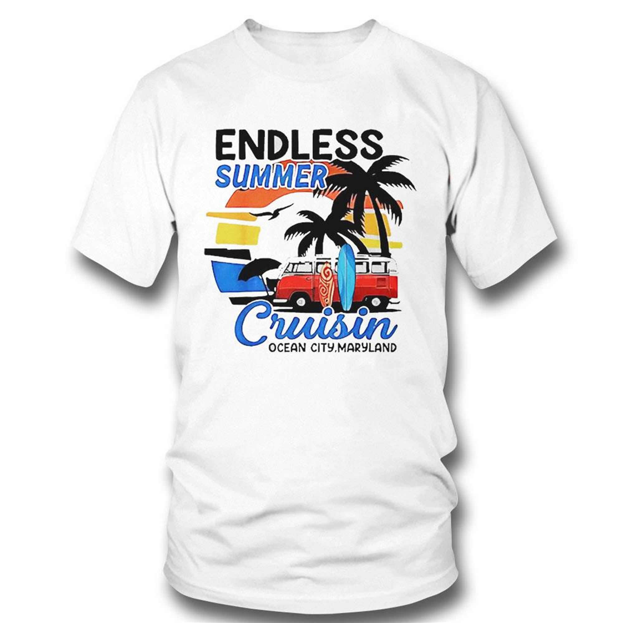 Official Endless Summer Cruisin Ocean City Maryland Vintage T-shirt