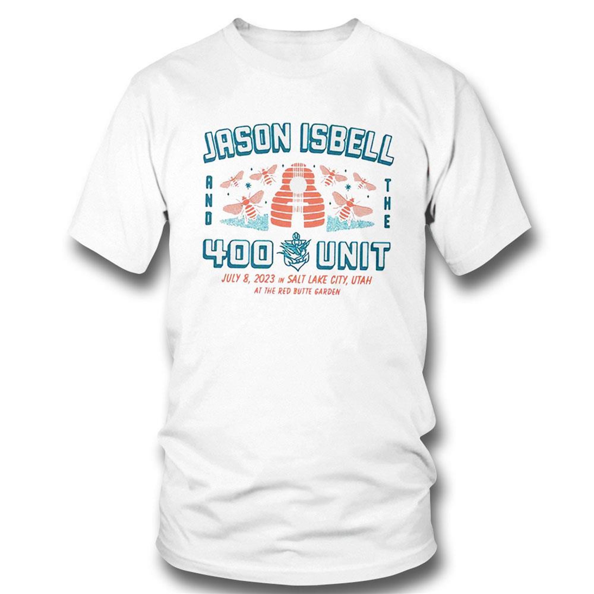 Official Jason Isbell And The 400 Unit Salt Lake City Ut July 8 2023 Logo T-shirt