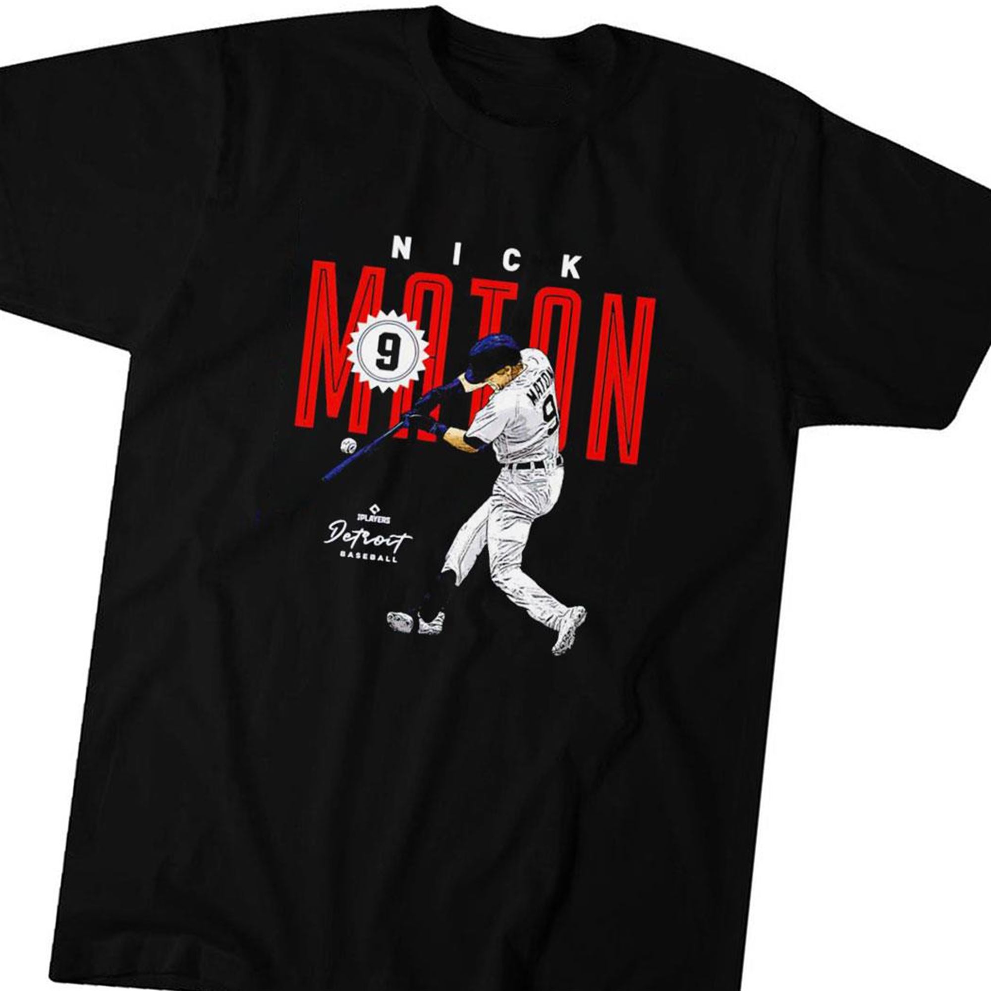 Official Nick Maton Detroit Card Signature T-shirt Ladies Tee