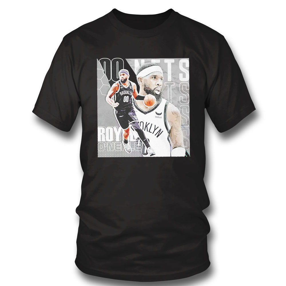 Official Royce Oneale 00 Brooklyn Nets Basketball Player Shirt Ladies Tee