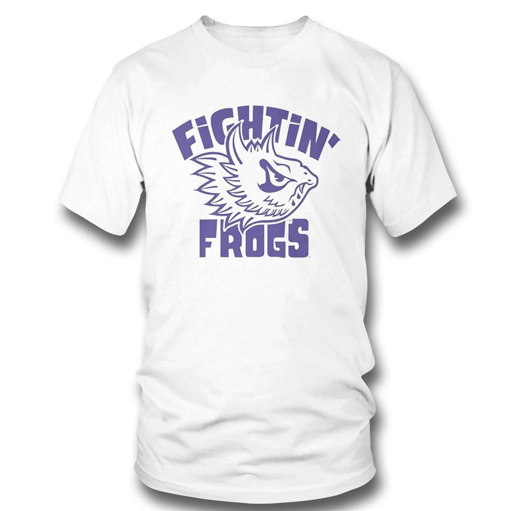 Official Tcu Horned Frogs Fightin Frogs Head T-shirt