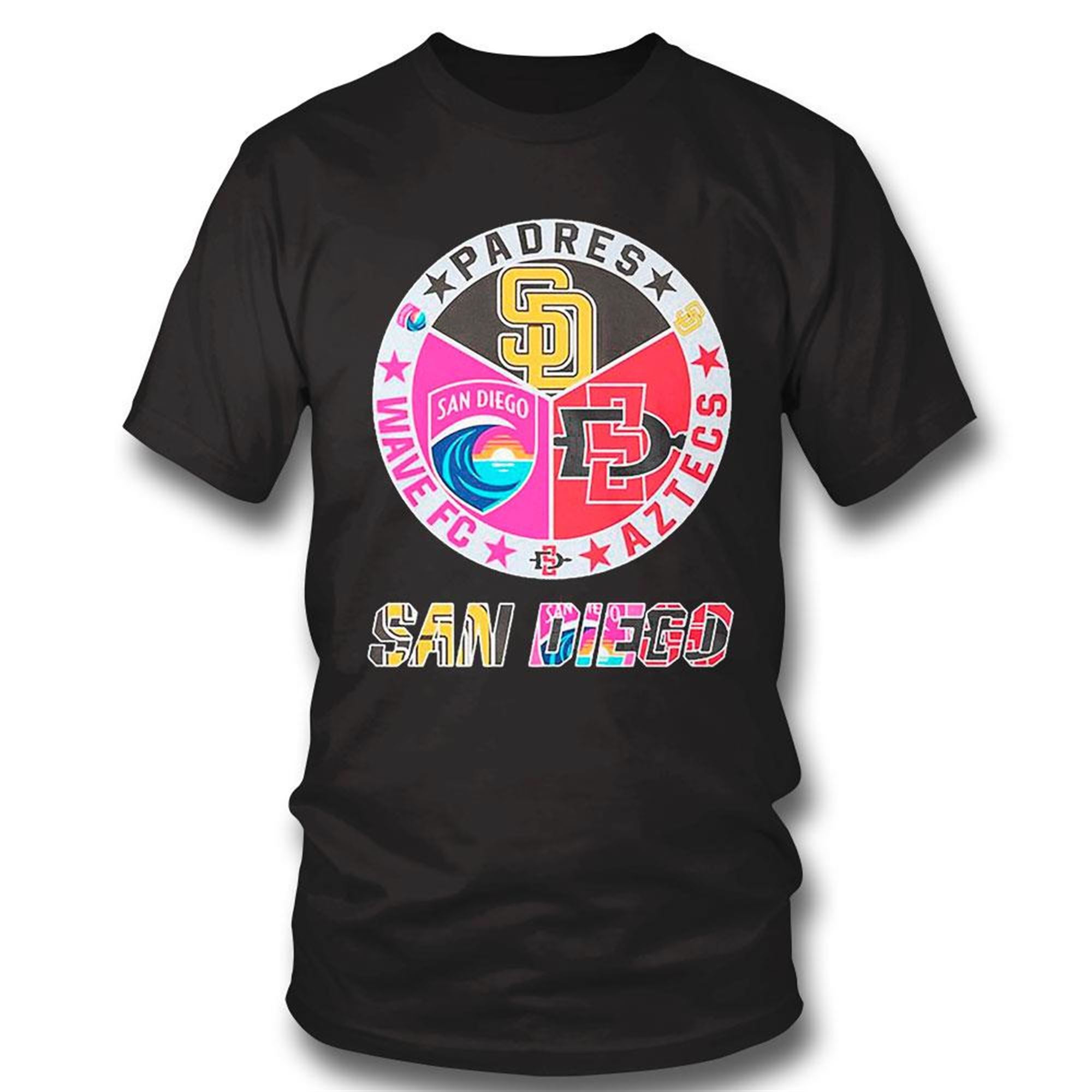 San Diego Padres Aztecs And Wave Fc Sports Teams T-shirt Hoodie