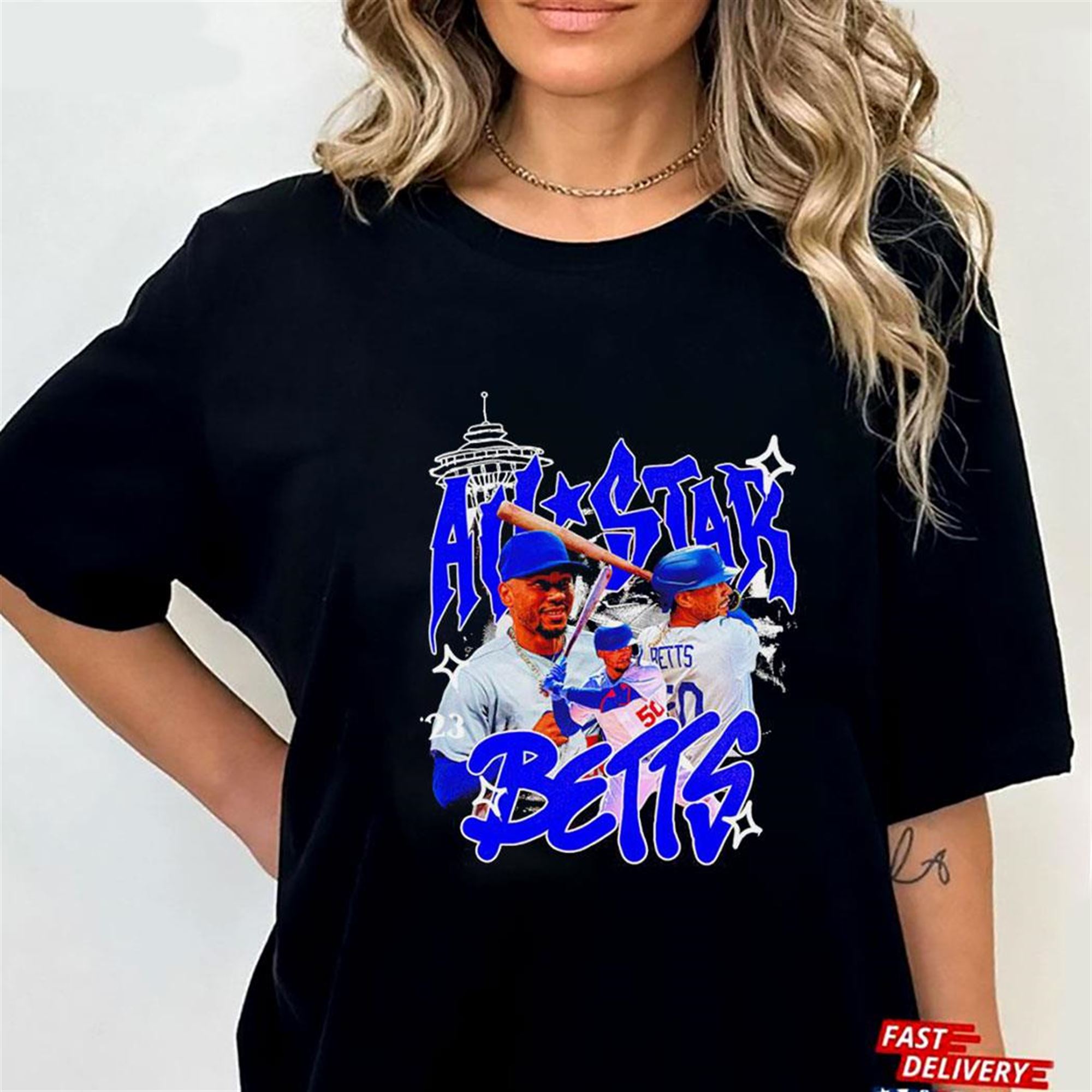 Official Mookie Betts All Star Game T-shirt Ladies Tee