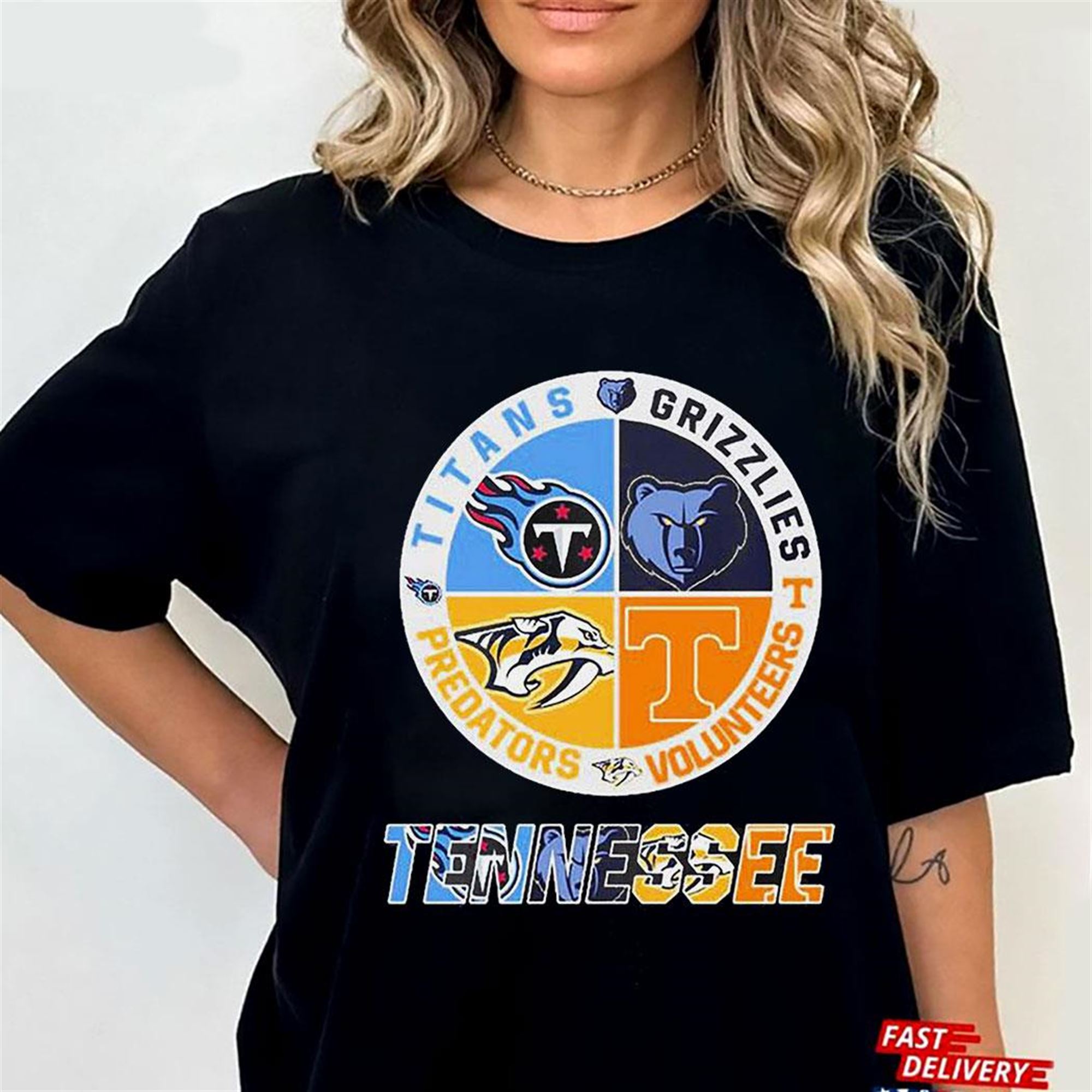 Tennessee Sports Teams Shirt Titans Grizzlies Volunteers And Predators -  Shibtee Clothing