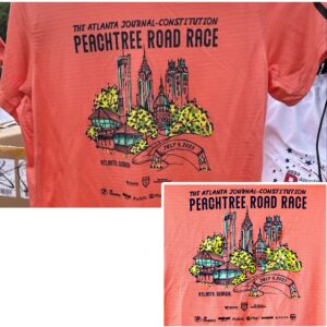 2023 AJC Peachtree Road Race T shirt 2