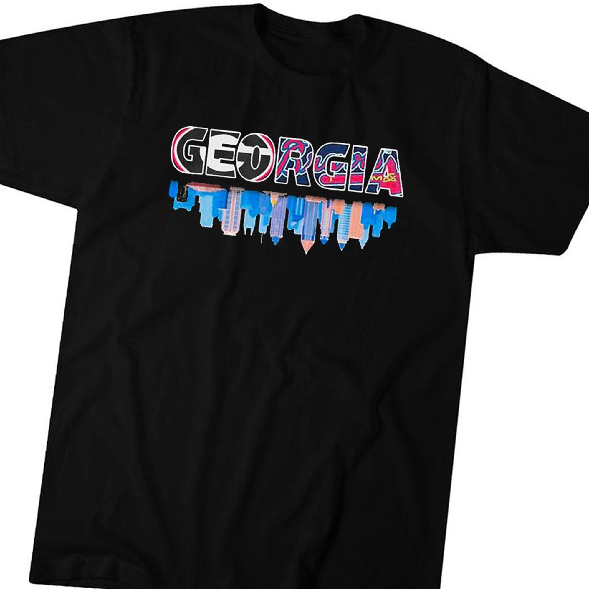 Georgia Skyline Sports Teams Retro T-shirt Hoodie