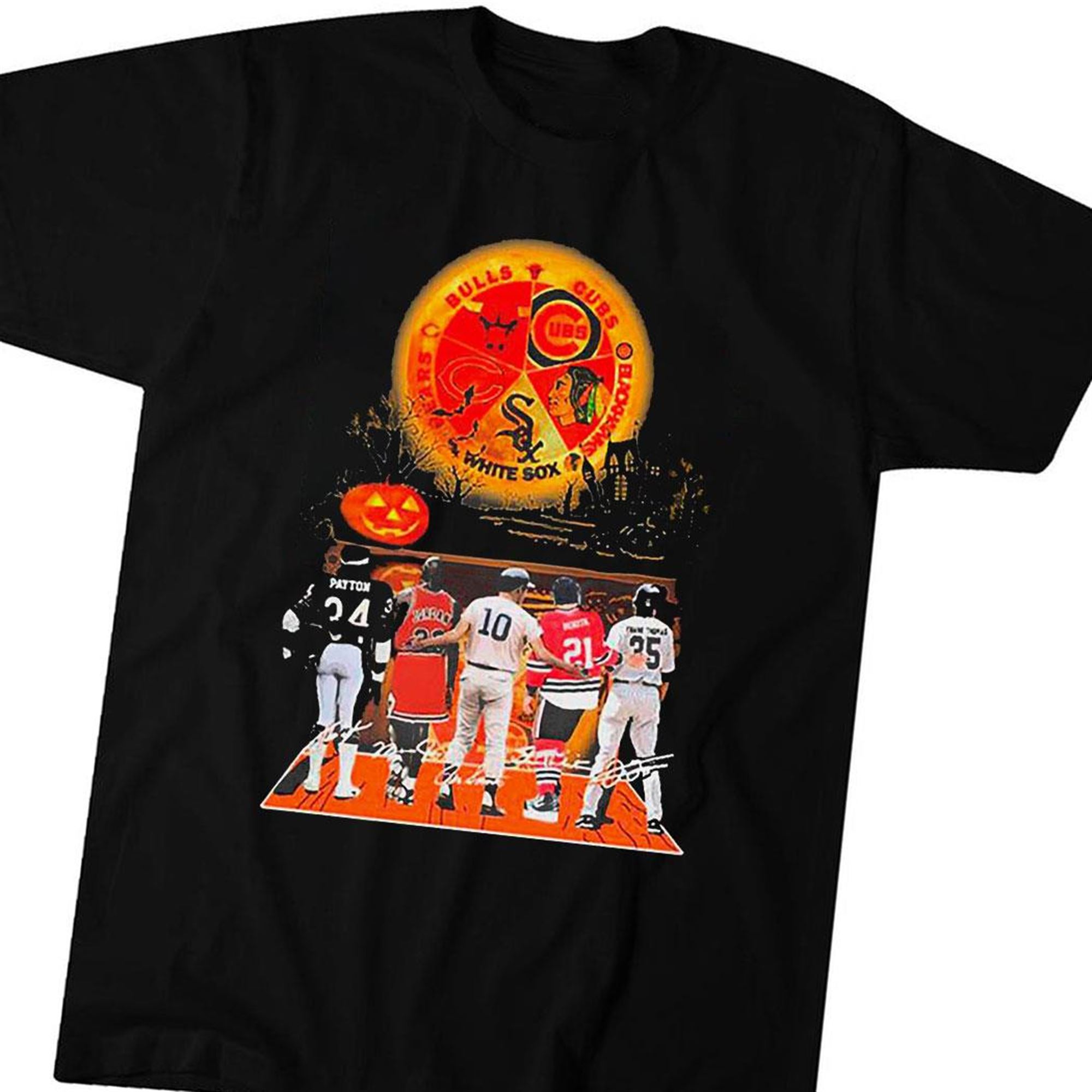 Halloween San Francisco Sports Teams Players Signatures T-shirt Hoodie