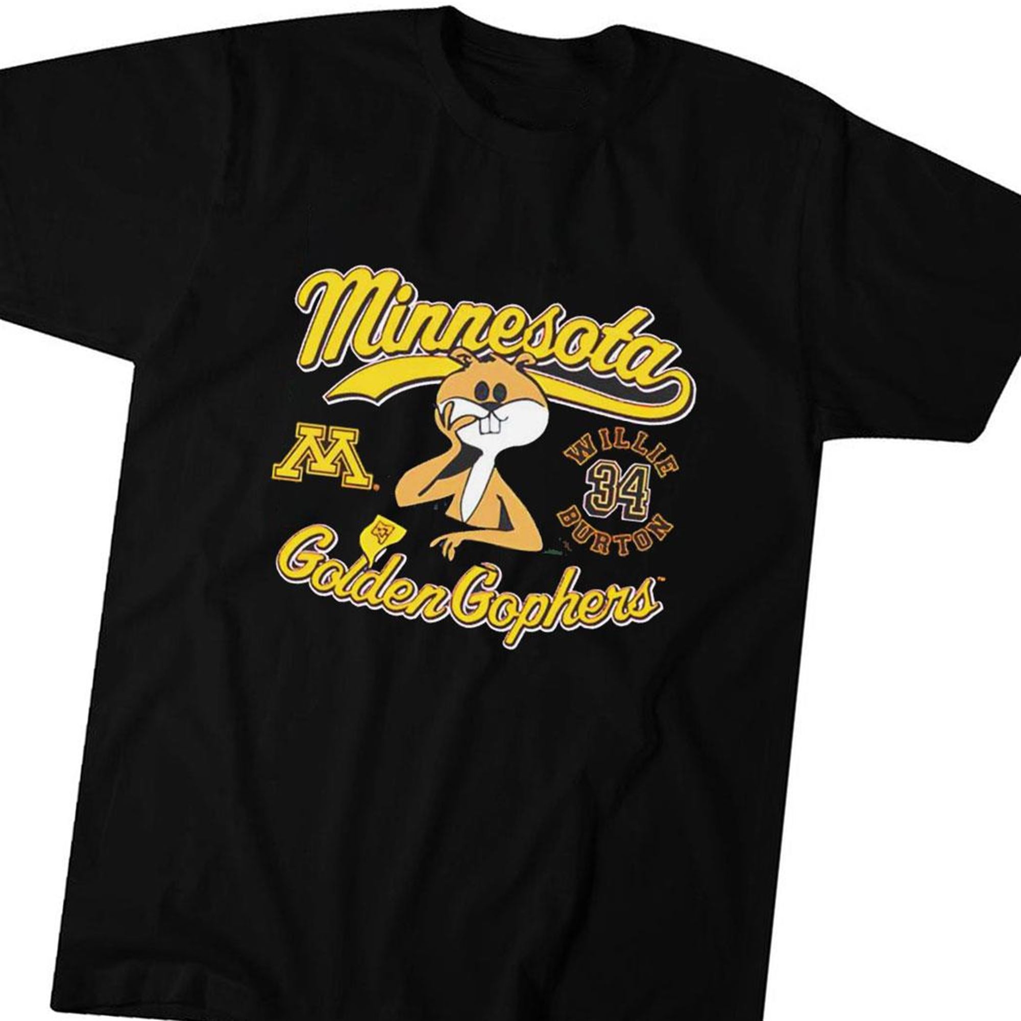 Minnesota Golden Gophers Willie Burton Golden Gophers T-shirt
