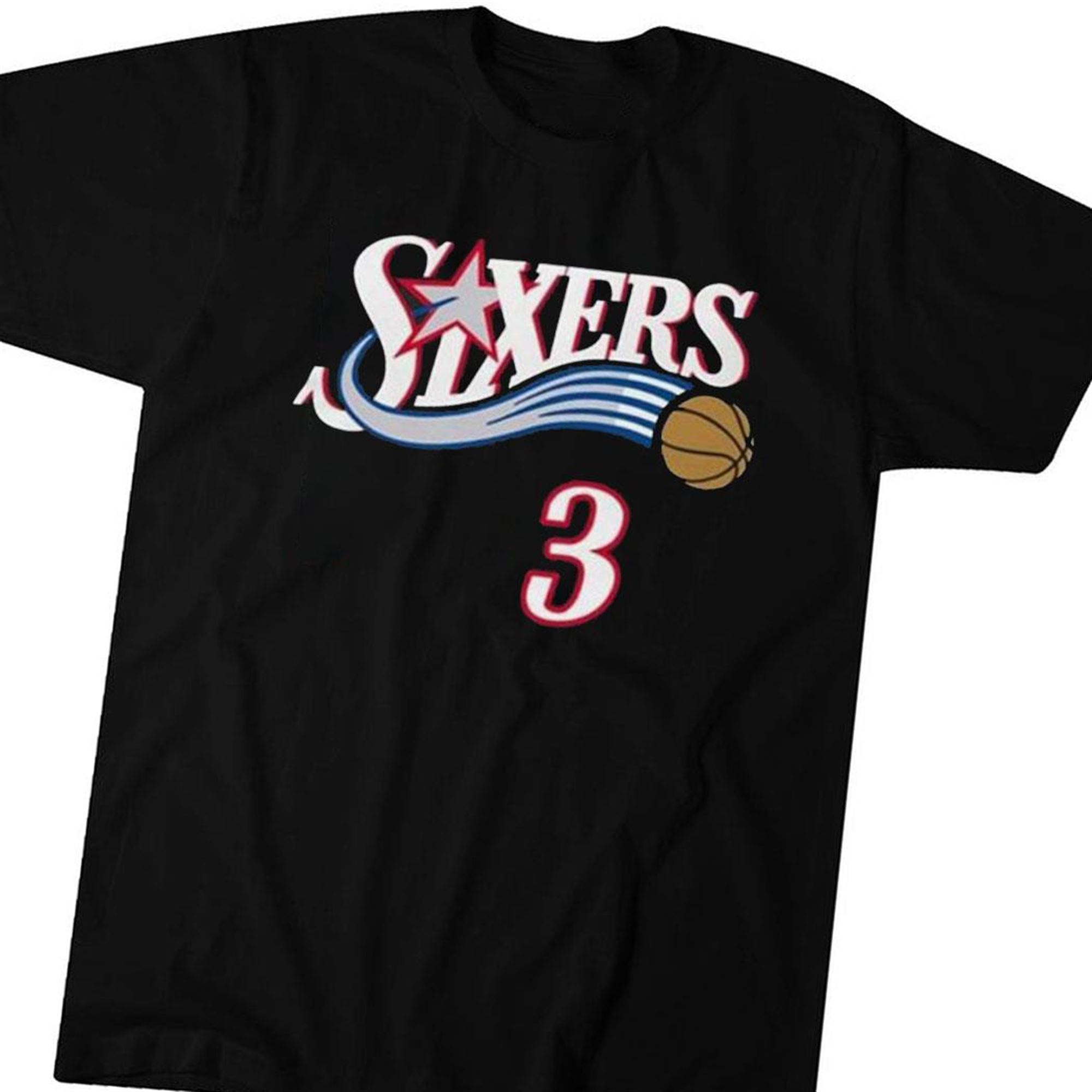 Mitchell Ness Allen Iverson Philadelphia 76ers T-shirt Hoodie