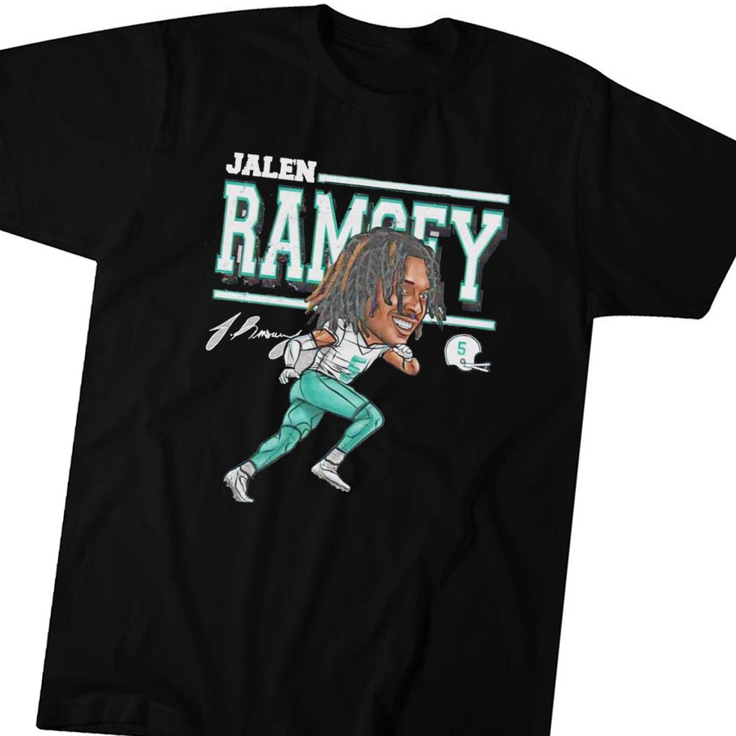 Official Jalen Ramsey Miami Cartoon Signature T-shirt Hoodie