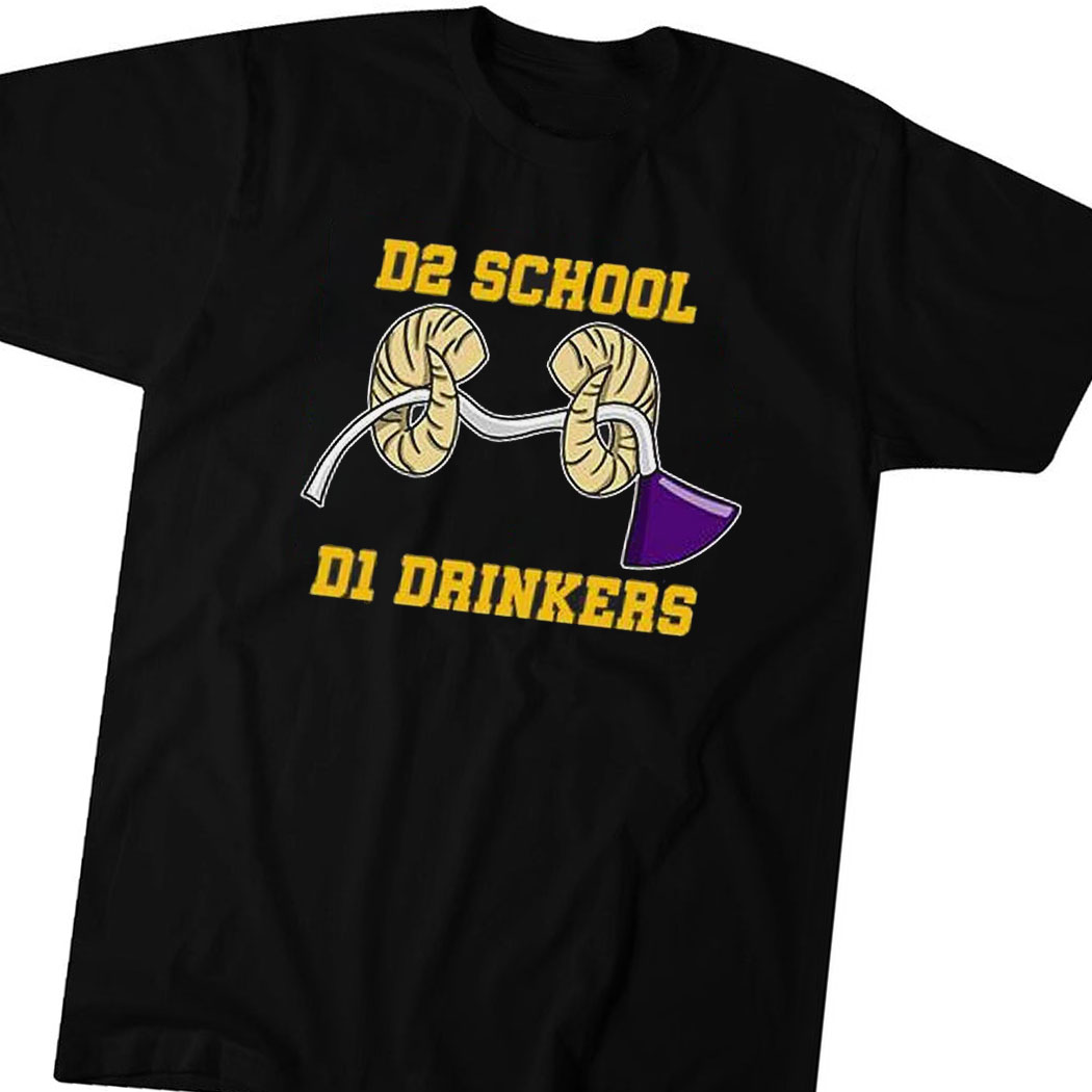 Official D2 School D1 Drinkers Shirt