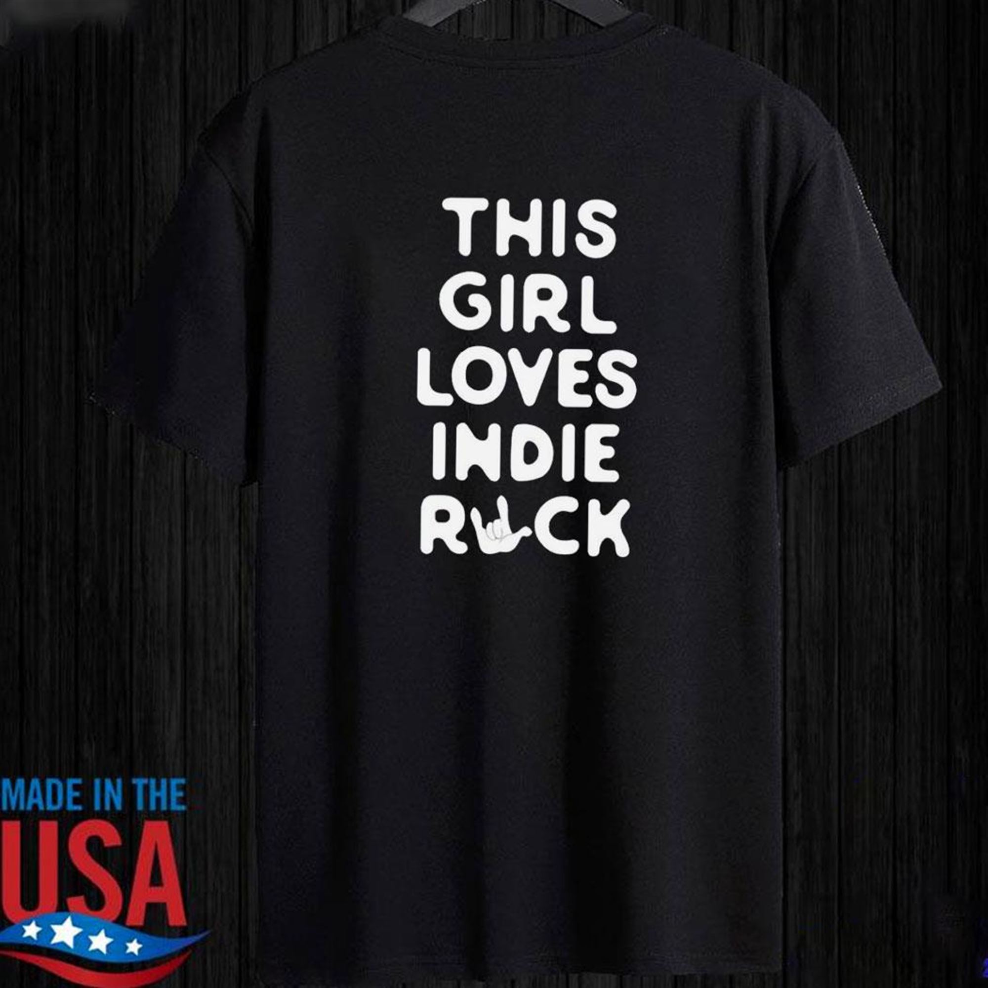 linse komfort Blive kold Official This Girl Loves Indie Rock T T-shirt Ladies Tee
