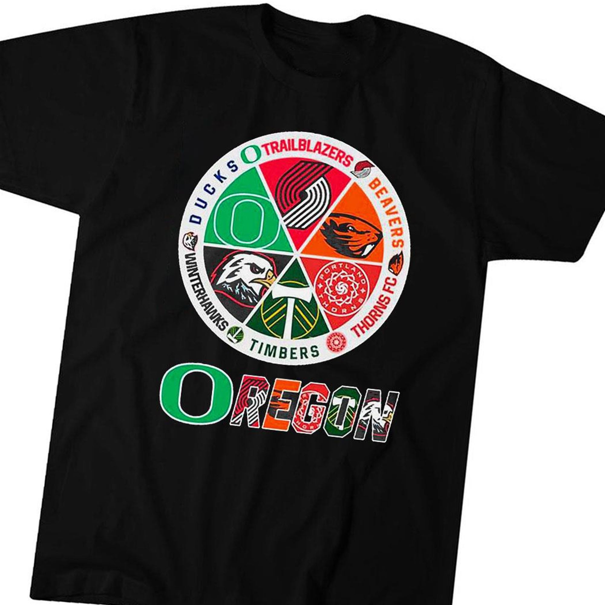 Oregon Ducks Trailblazers Beavers Thorns Fc Timbers And Winterhawks Sports Teams T-shirt