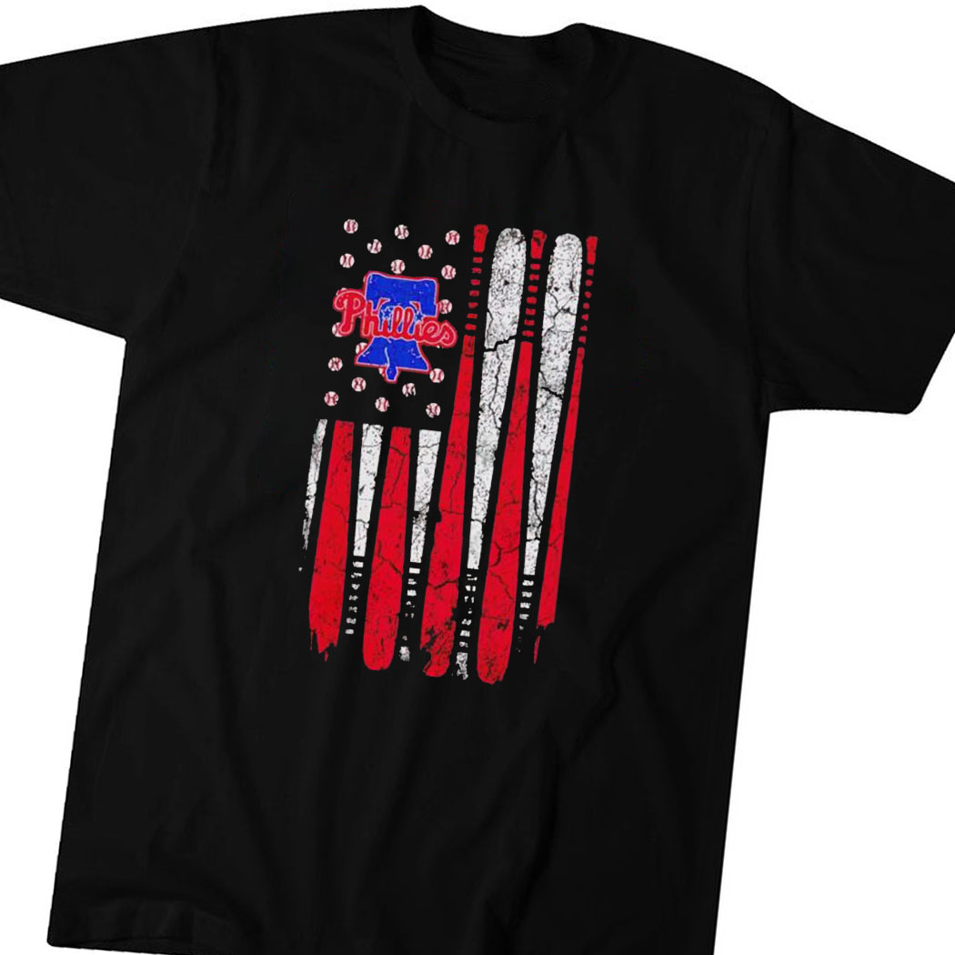 Phillies american flag store shirt