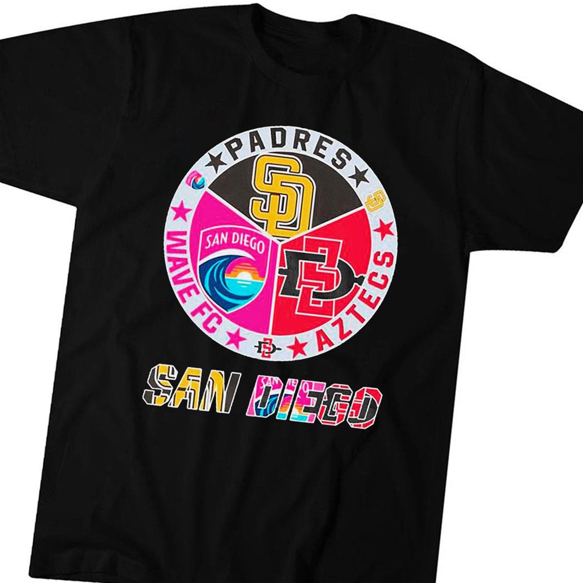 San Diego Padres Aztecs And Wave Fc Sports Teams T-shirt Hoodie