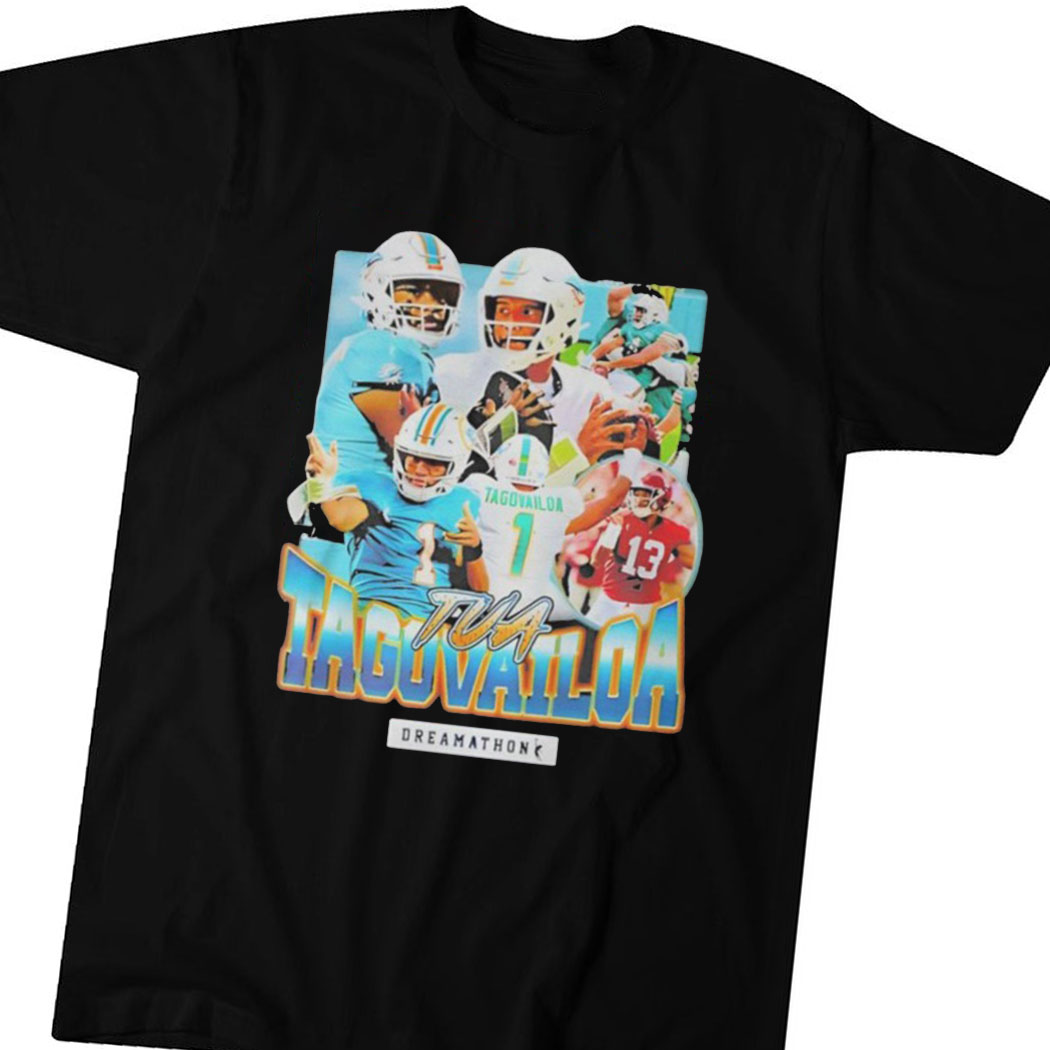 Miami Tua Tagovailoa Tshirt, Tee, Shirt, Dolphins Qb, Jersey