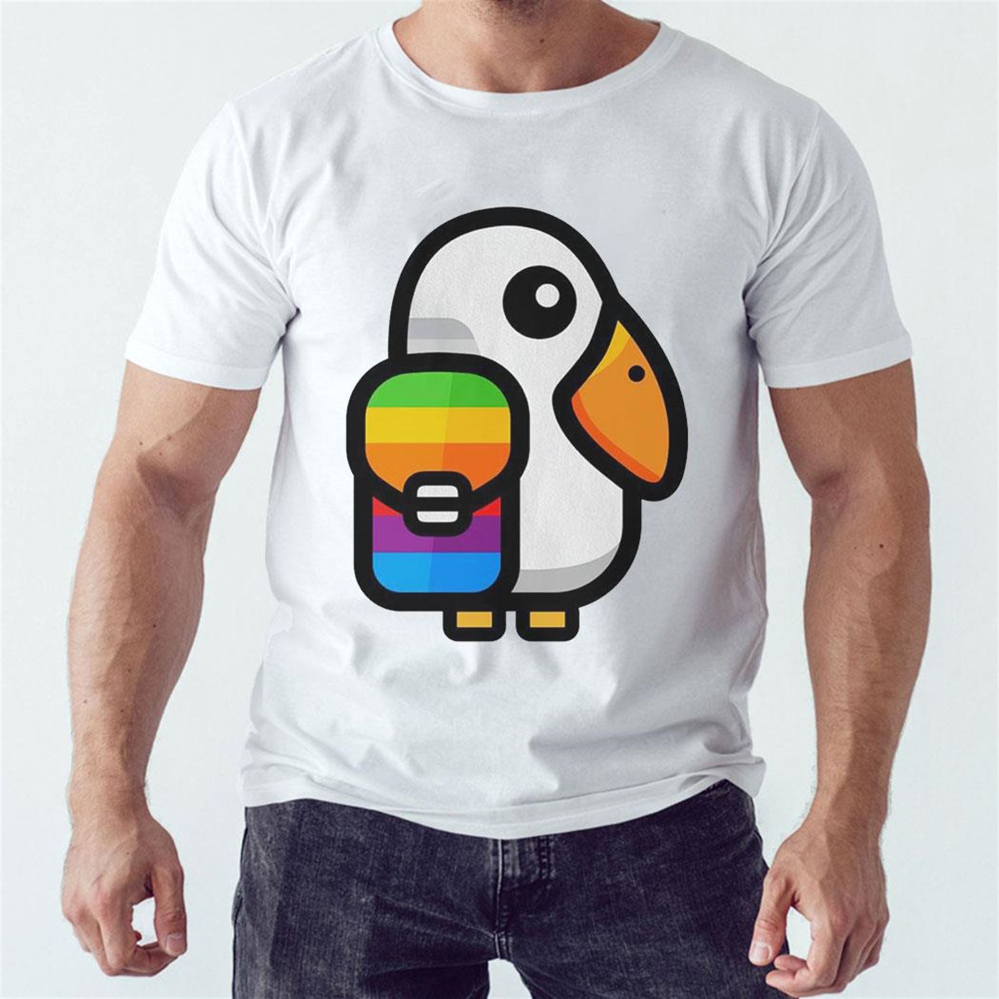 Official Basic Apple Guy Theme Art T-shirt