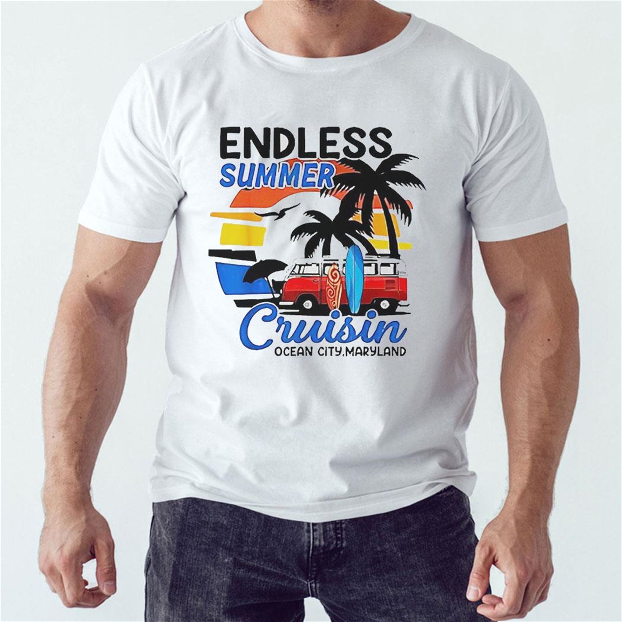 Official Endless Summer Cruisin Ocean City Maryland Vintage T-shirt