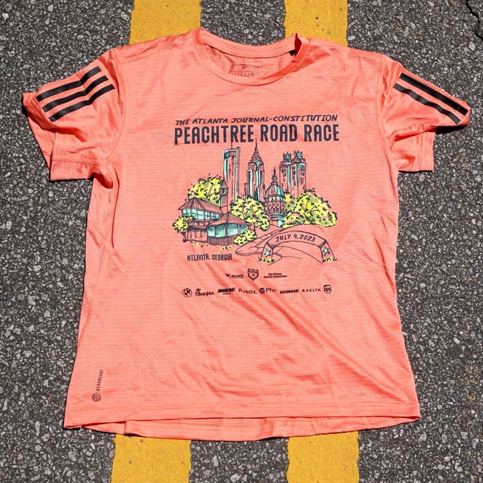 Official 2023 AJC Peachtree Road Race T-shirt