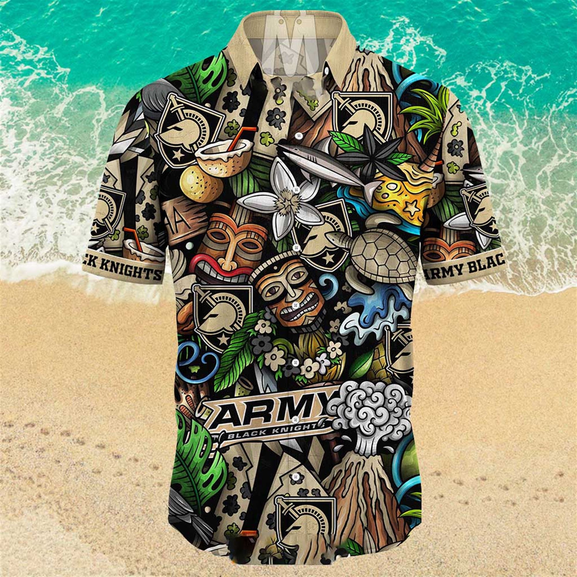 Army Black Knights Ncaa Mens Floral Special Design Hawaiian Shirt
