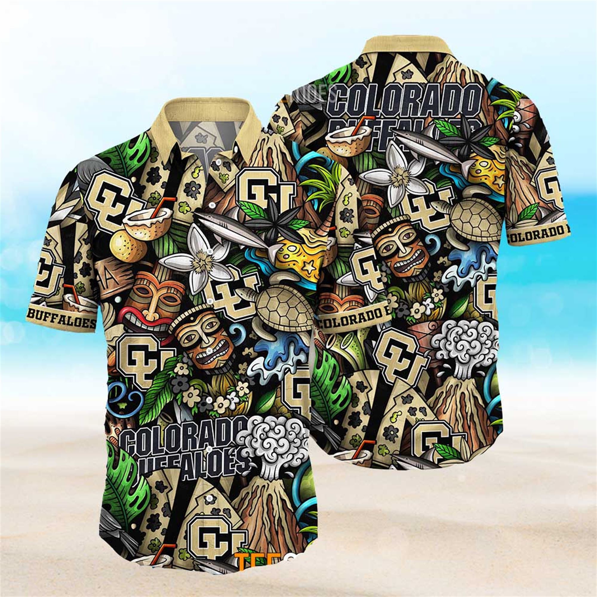 Colorado Buffaloes Ncaa Mens Floral Special Design Hawaiian Shirt