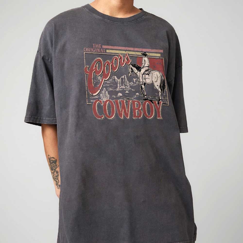 The Original Coors Coors Cowboy Beer Shirt