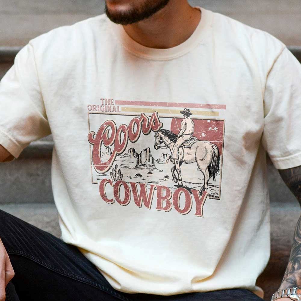 The Original Coors Coors Cowboy Beer Shirt