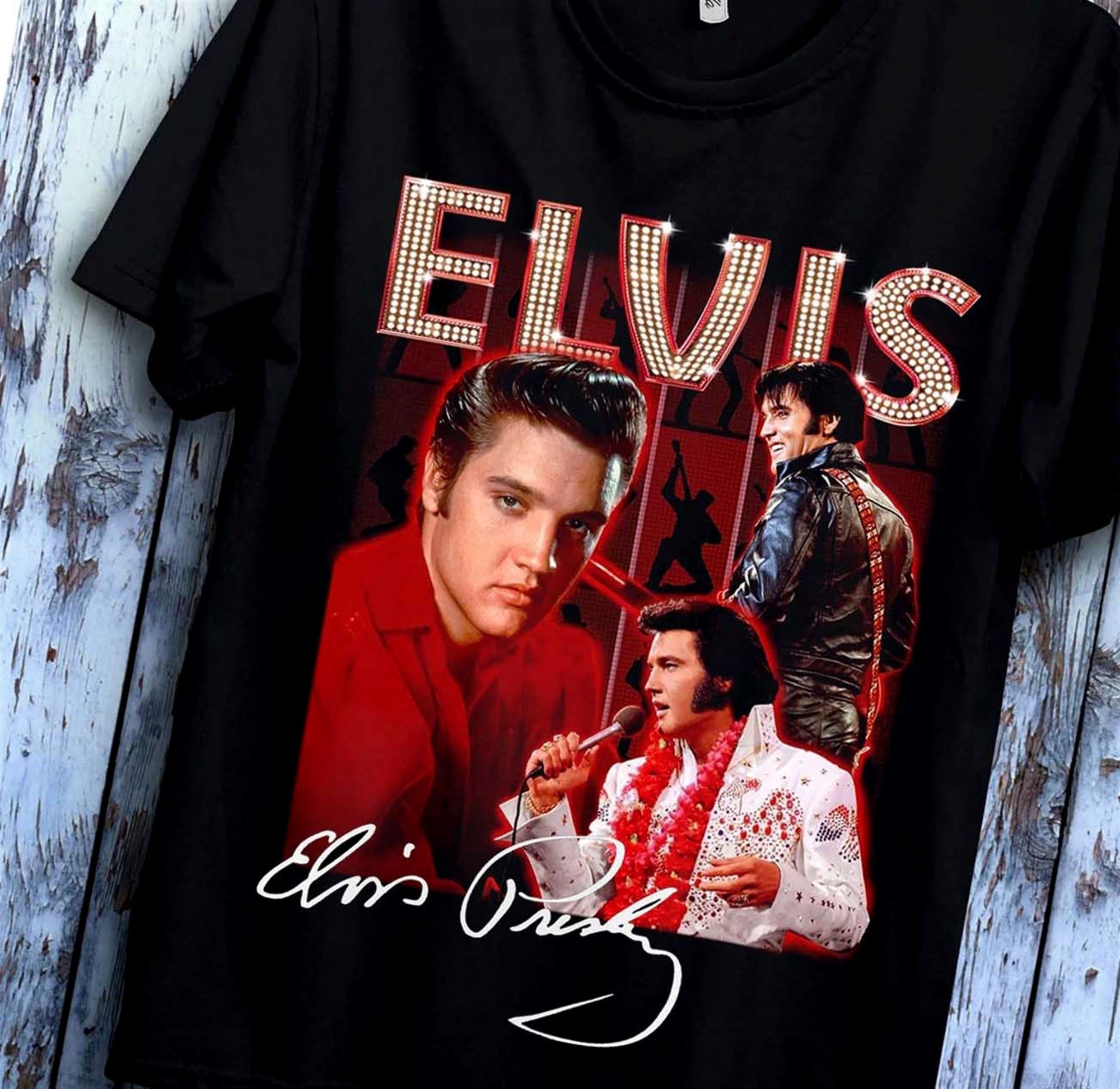 Elvis Presley Men's Rock N' Roll Crew Socks