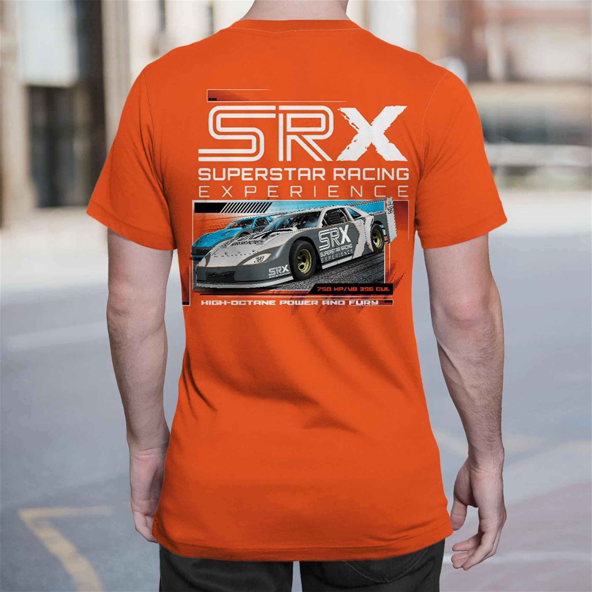2023 Srx Car Orange Tee Srx Superstar Racing Experience Rancingshop Shirt