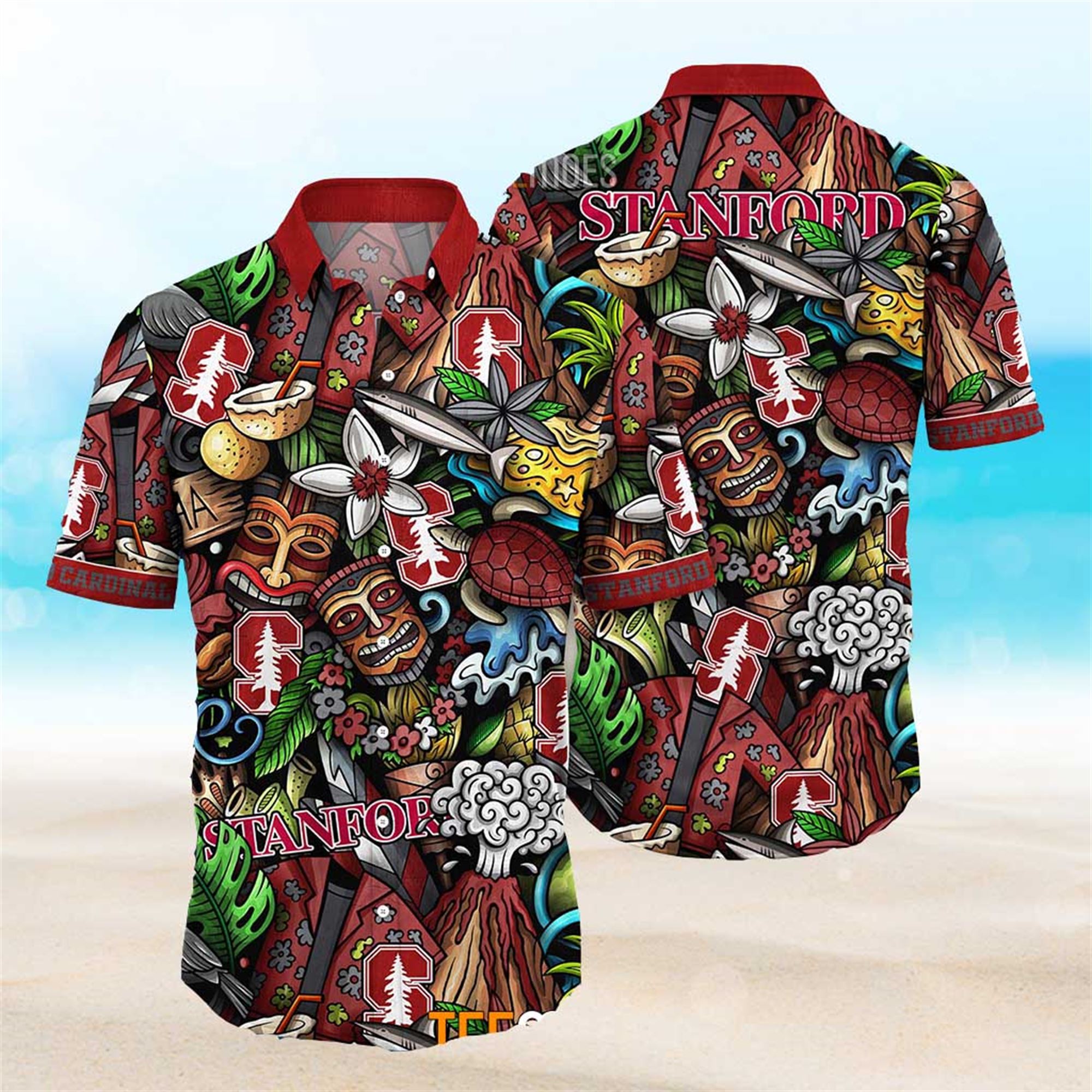 NEW Tcu Horned Frogs Ncaa Mens Floral Button Up Hawaiian Shirt