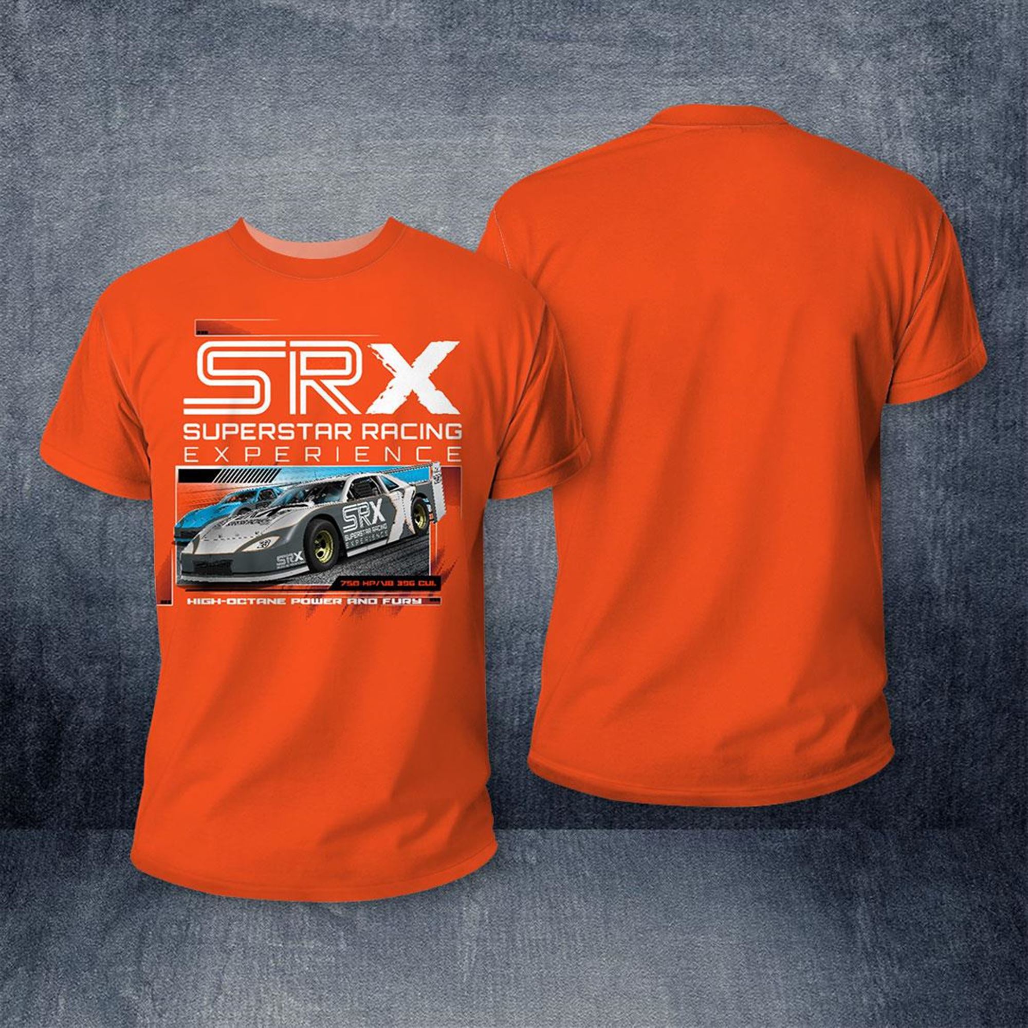 Srx Superstar Racing Experience 2023 Srx Car Orange Tee Shirt