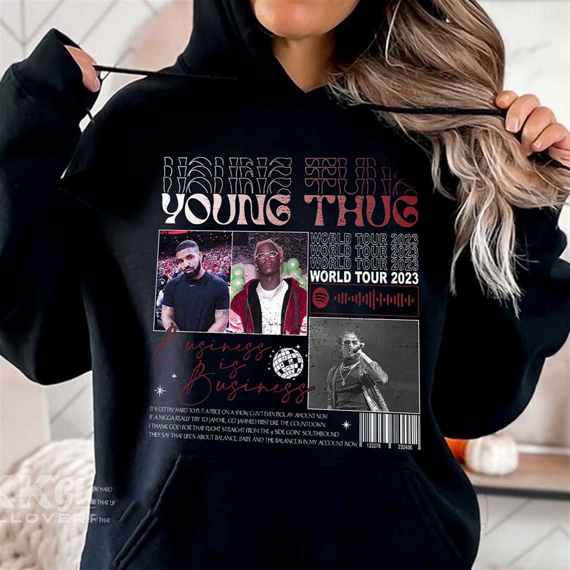 Young Thug Music World Tour 2023 Shirt Y2k 90s Album Business