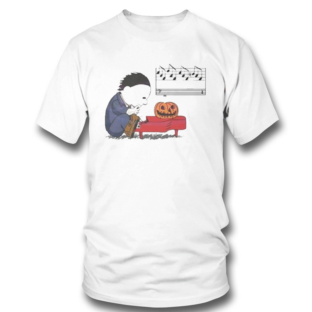Jason Voorhees Pumpkin Piano Halloween Shirt