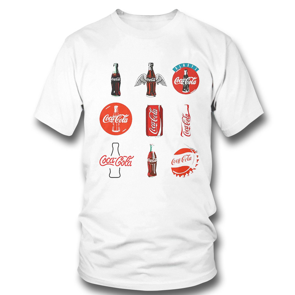 Retro Coca Cola Coke Bottle Logo Shirt