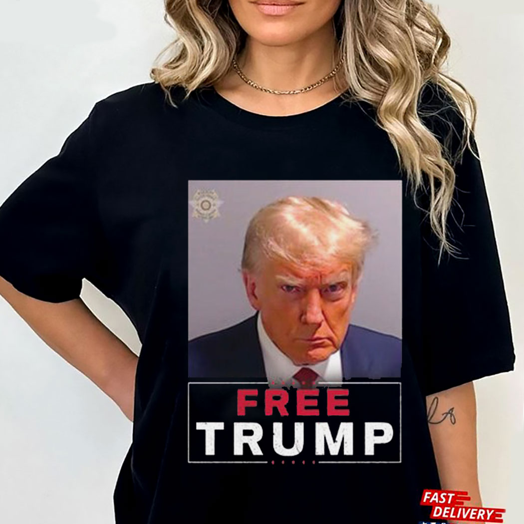 Official Free Trump Mugshot T-shirt