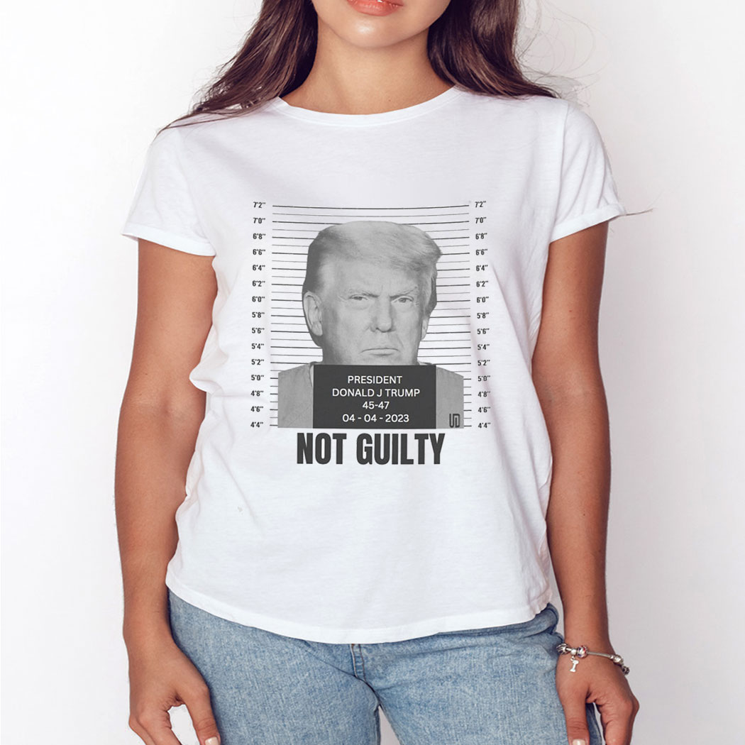 Donald Trump Mugshot Not Guilty Tee Shirt