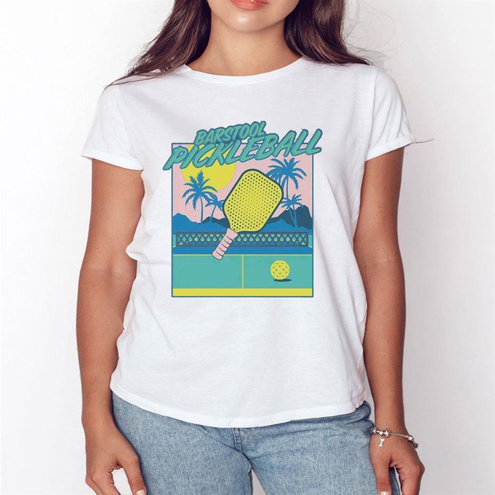 Barstool Pickleball Tee | Fore Play Light Blue