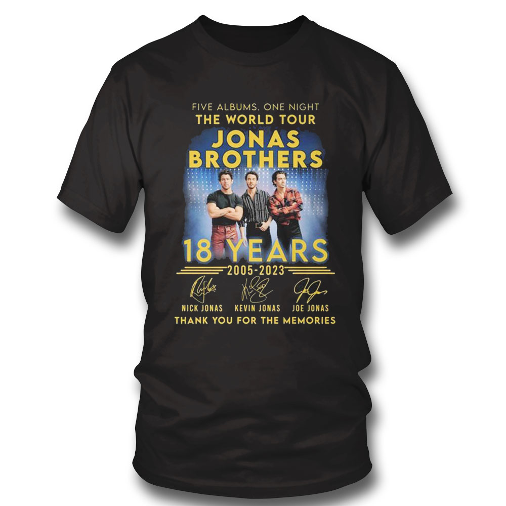 Jonas Brothers Tour Five Albums Every Night Shirt
