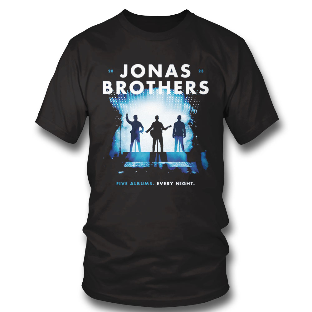 Jonas Brothers Five Albums One Night The World Tour 18 Years 2005 2023 Shirt