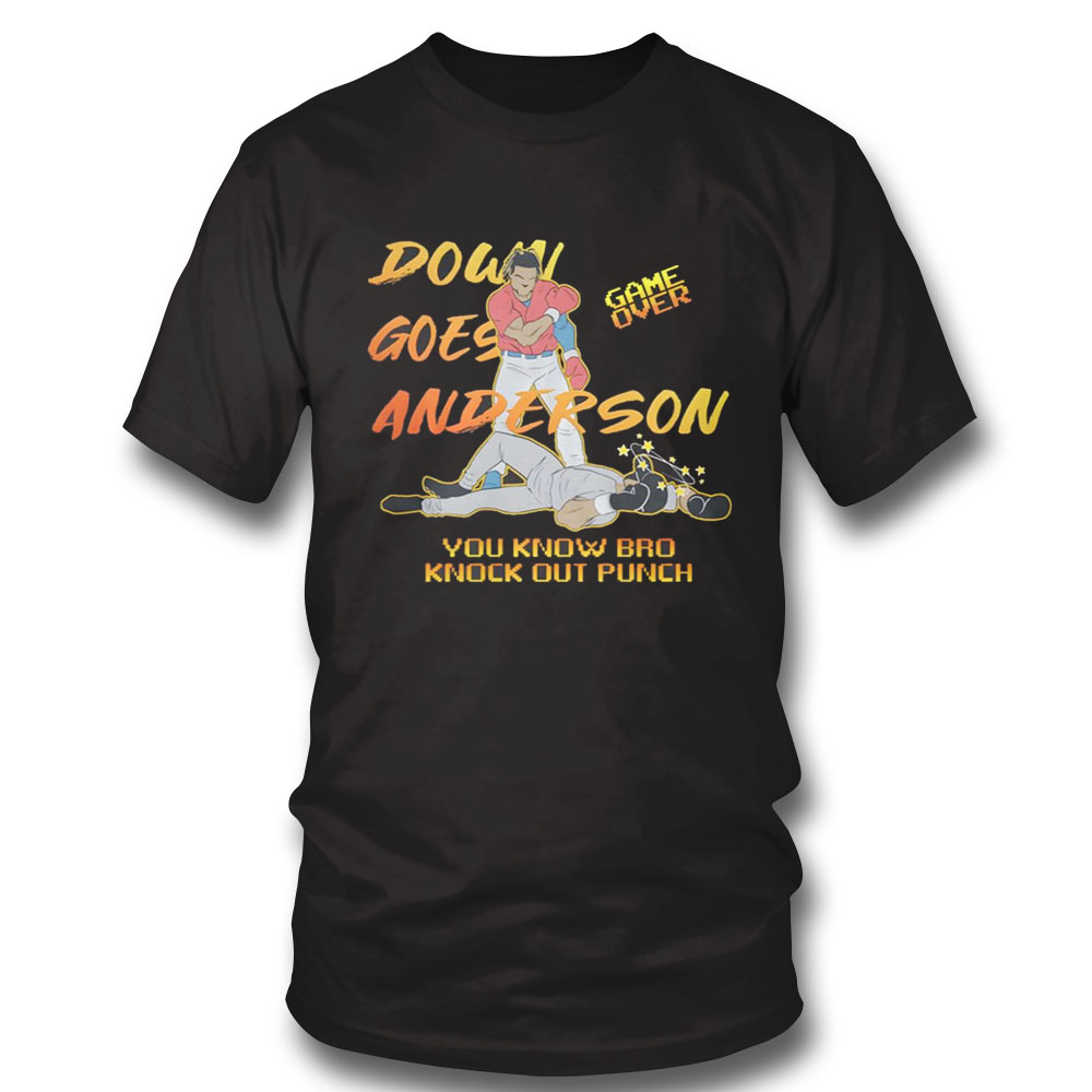 Jose Ramirez Cleveland Guardians Down Goes Anderson T-shirt