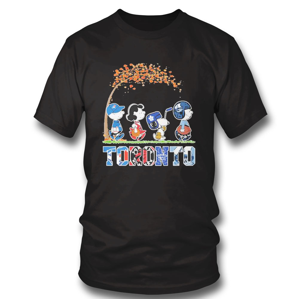 The Peanuts Characters Just A Girl Who Loves Fall And Toronto Shirt