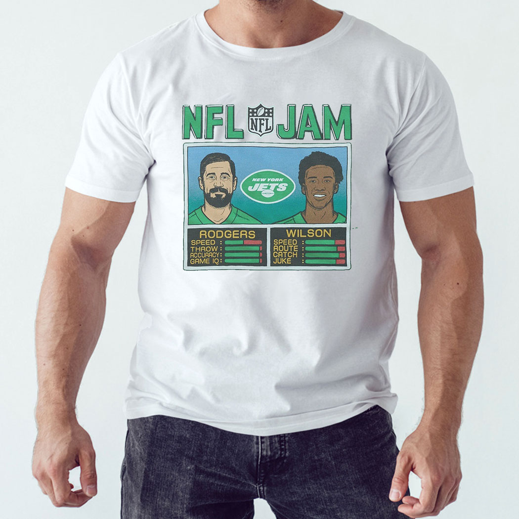 Nfl Jam New York Jets Rodgers And Wilson Shirt