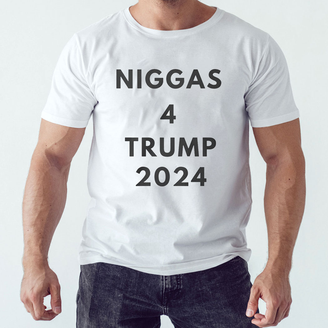 Niggas 4 Trump 2024 T-shirt Ladies Tee